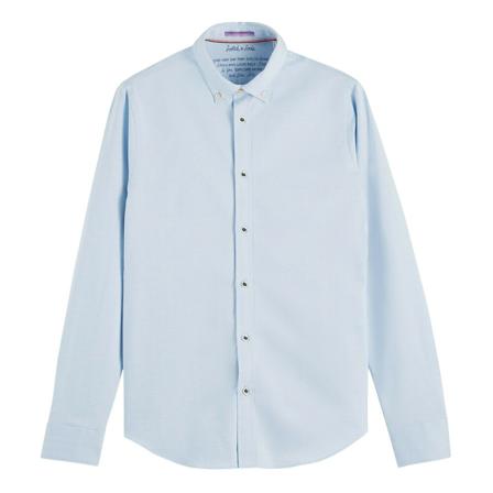Scotch & Soda, -Shirt Blauw, Heren, Maat:M