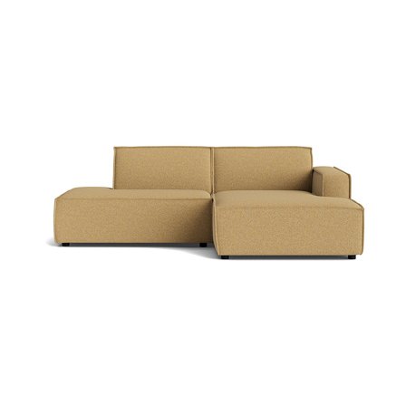 Lyon kleines Chaiselongue-Sofa, rechts | Open End, Puente Gelb, modernes Design, kompakte Version für kleine Räume, bequemes Polstersofa 80cm