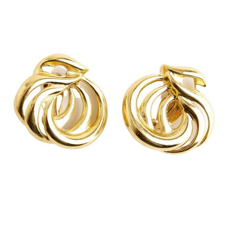 Givenchy Pre-owned earclips , Geel , Dames , Maat: ONE Size Vintage Sieraden