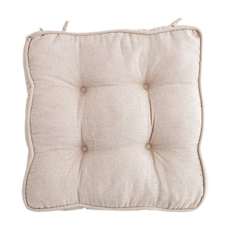 Tykkere stolputer for spisestuestoler, sett med 4, tuftede seteputer for kjøkken, kontor, romstoler, tykke stolputer med knytebånd, myke og 