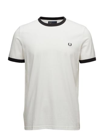 Ringer T-Shirt T-shirts Short-sleeved Kermanvärinen Fred Perry