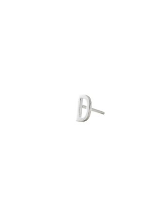 Design Letters Earring Studs Archetypes, A-Z - Silver - ONE SIZE