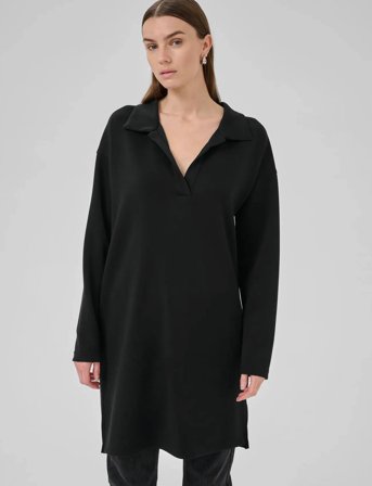 My Essential Wardrobe Hellemw Polo Dress - Black - S