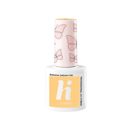 HI HYBRID Butterflies Smalto Semipermanente #118 Banana Dream 5ml - Smalto Effetto Gel