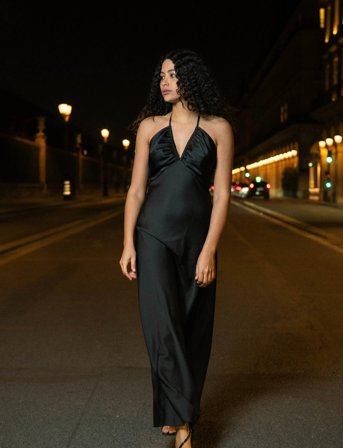 Love Lolina Alexis Maxi Dress - Black - XL