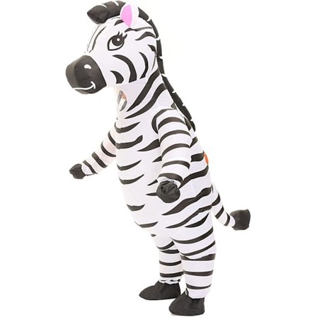 Oppustelig kostume Zebra Kostume Sjovt Oppusteligt Dyrekostume Cosplay Party Jul Halloween Kostume Festival Kostume Jumpsuit