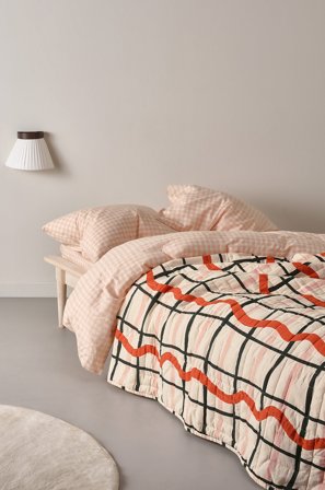 Jotex - Sengeteppe Beige/multi - PINNER - Kjøp Sengetepper hos Jotex