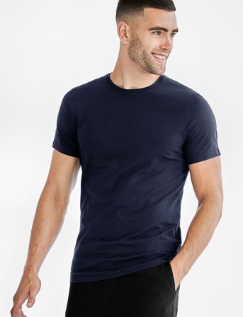 Bread & Boxers Crew-Neck Slim - Black - XL