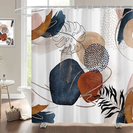 Duschdraperi med 12 krokar 180 x 180 cm