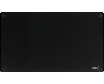 Mill Glass Smart WiFi panelelement 700W (Svart) - Smart panelelement med termostat, 700W