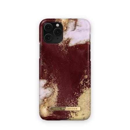 Ideal Of Sweden Iphone 11 Pro Fashion Case Golden Burgundy Multifärg
