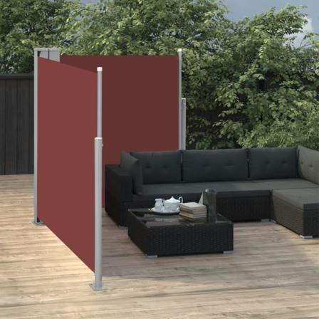 Vidaxl Infällbar Sidomarkis 170x600 Cm Brun Brun