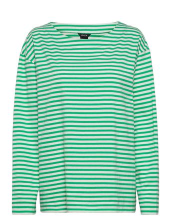 Top Alma Stripe T-shirts & Tops Long-sleeved Multi/mönstrad Lindex