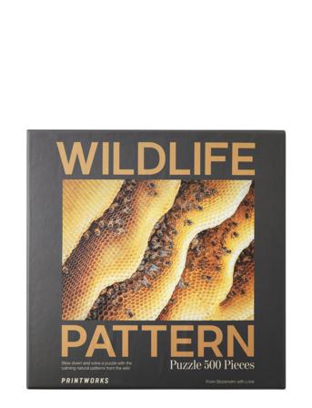 Puzzle - Bee, Wildlife Pattern Home Decoration Puzzles & Games Puzzles Monivärinen/Kuvioitu PRINTWORKS