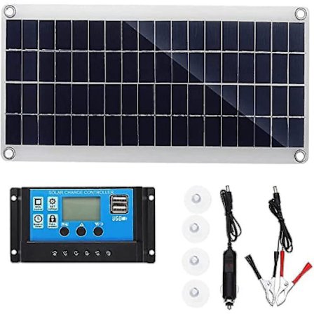 300w 12v Solpanel Kit Batterilader 300 Watt 12 Volt Off Grid System Med 10a-60a Controller-11
