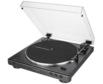 Audio Technica-AT-LP60XBT - Black-Helautomatisk beltedrevet platespiller med Bluetooth-Home Audio-Platespillere