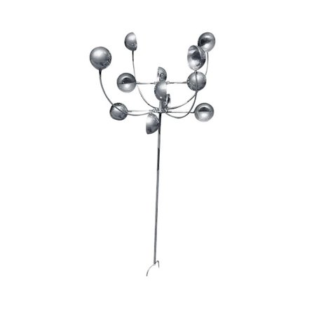 Magisk metallvindkvarn 3d vinddriven kinetisk skulptur gräsmatta metallvindsnurror utomhusgård