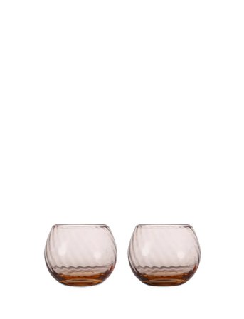 Byon Water Glass Opacity 2Pcs/Set - Pink - ONE SIZE