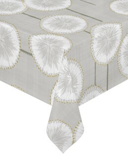 Voksduk løvetannkule metervare Grå