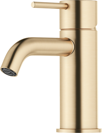 Mora INXX II soft small Tvättställsblandare borstad mässing PVD, Badrum