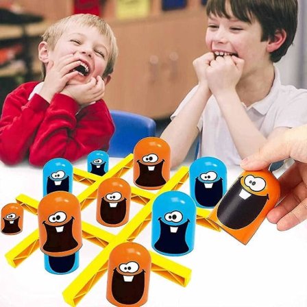 Tic-tac-toe Big Eat Small Gobble Brætspil Forældre-Barn Interaktiv C