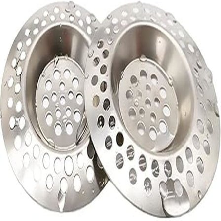 (2 st) 70 mm Diskho Sil i Rostfritt Stål, Köksavloppssil