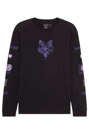 Tricou Cu Mâneci Lungi FOX Image Phantom Prem negru M