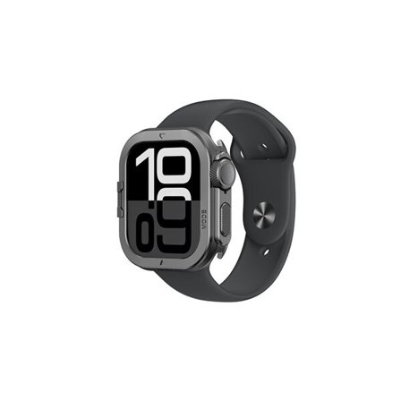AmazingThing Titan Pro Metal Case til Apple Watch 11 46mm Aluminium - Sort