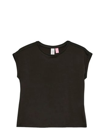 Vmava Plain Ss Top Ga Jrs Girl Noos Black Vero Moda Girl