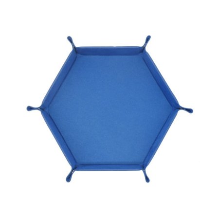 Terningbakke Læder Terning Foldbar Hexagon Bakke Terningholder Egnet