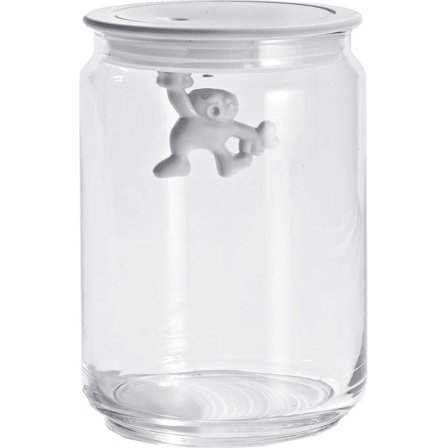 Alessi Glasburk med Lock Vit 90 cl | Inredning > Vaser & Krukor > Krukor > Glasburk | Bagaren och Kocken
