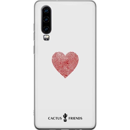 Yhteensopiva Puhelinkuori Huawei Huawei P30 Cactus and Friends - Fingerprint Love