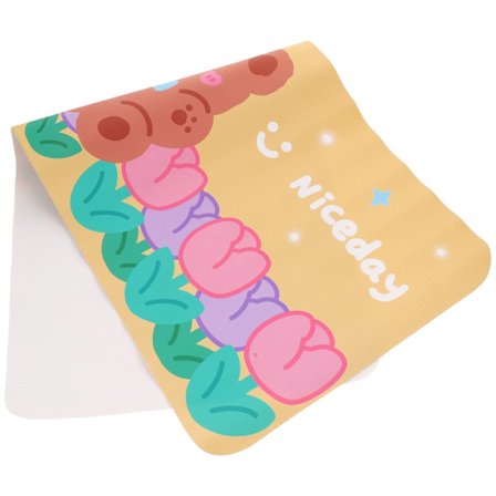 Tegneseriematte for bærbar PC, sklisikker datamaskin, tastatur, sydd kant, skrivebordstilbehør, kontor