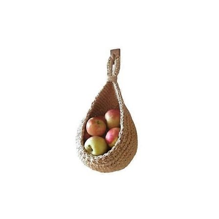 Riippuva seinäkori vihanneksille ja hedelmille Keittiön riippuva säilytyskori Maalaistalon kori Boheemi käsin kudottu seinälle asennettava hedelmä- ja