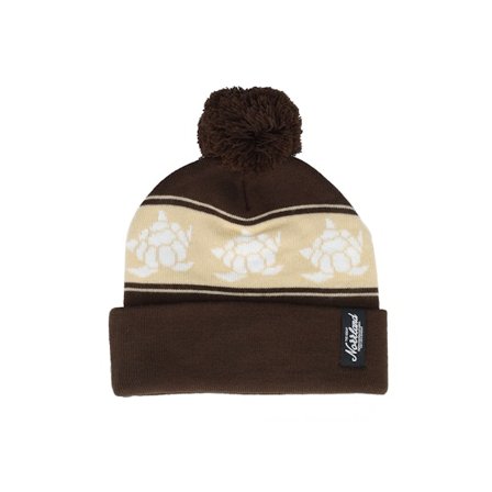 SQRTN - Braun pom Mütze - Tgn Patch Brown Pom @ Hatstore