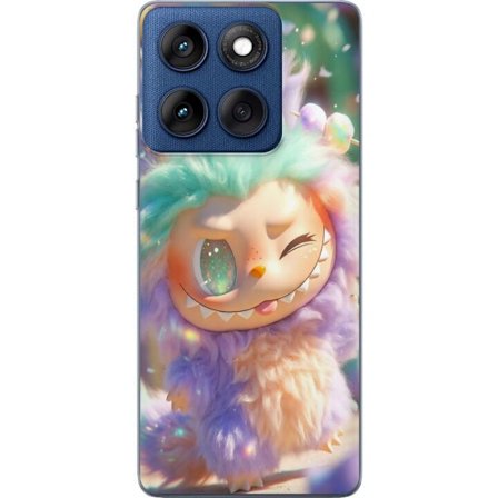 Kompatibel Mobilcover til Motorola Motorola Edge 60 Sød fantasy-karakter med fluffy pels, pastelfarver og kawaii-stil, legende illustration til børn