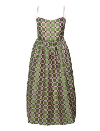 Anny, 1494 Glitter Organza Dresses Party Dresses Grön STINE GOYA