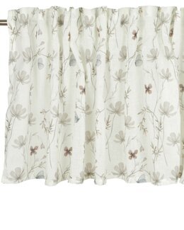 Yhdistelmänauhakappa Penny painetulla kukkakuviolla Off-white