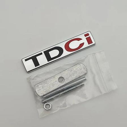 3d metall logotyp Tdci emblem bilens främre grill emblem bagageutrymmesdekal för Ford Fcous Mondeo C Max Fusion Fiesta Tdci klistermärke tillbehör (