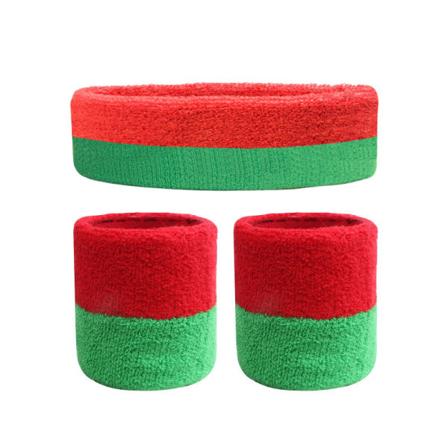 3 kappaleen hikinauhasarja, sisältää päänauhan ja rannehikinauhat Color15