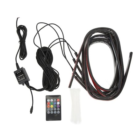 Bil Udvendig LED Strip Lys 7 Farver 6 Blinkende Tilstande IP68 Vandtæt Kofanger Grill Ambient Belysning