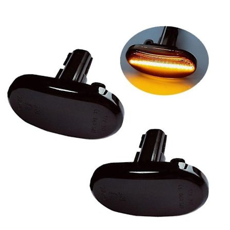 LED-sidorepeterindikator Blinkerslampa för Jimny Lapin Carry Az Spiano Scrum Svart