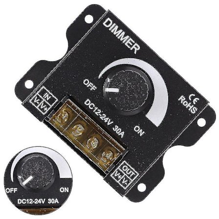 1 st DC12v-24v LED-dimmer 30a 360w justerbar remsa för enfärgad 5050/3528 Shytmv