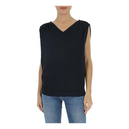 Fabiana Filippi V-neck Bluse Blå, Dame