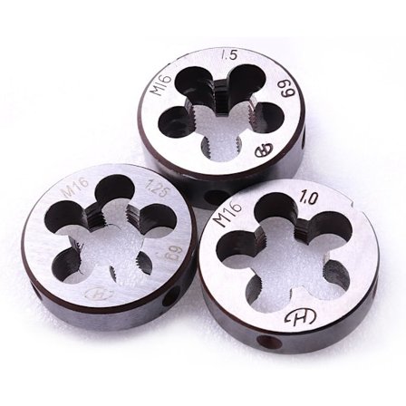 Metriset kuoppi, 3 kpl HSS metriset kierteet M16 x 1mm M16 x 1,25mm M16