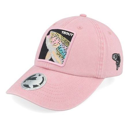 Skillfish - Rose unconstructed Casquette - Rainbow Trout Box Vintage Washed Dusky Pink Dad Cap @ Hatstore