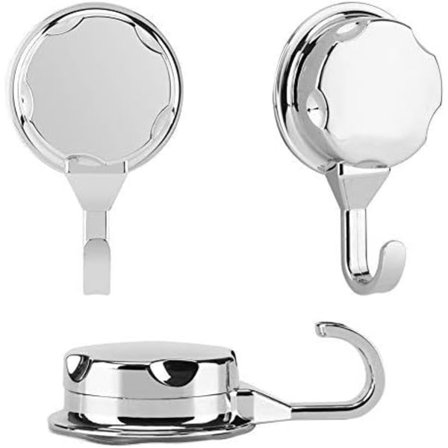 6 Stykker Sugkop Hængere Håndklæde Og Badekåbe Vakuumsystem Væggen