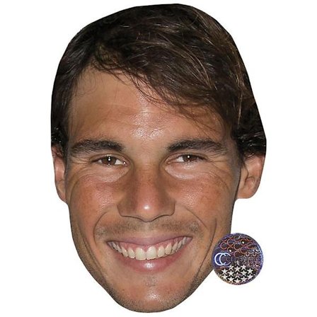 Rafael Nadal Kändis Mask, Platt Kort Ansikte