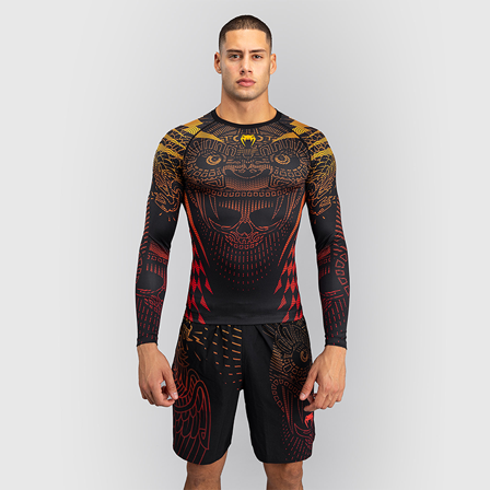 Venum Quetzal Fury Rashguard Svart Rød Oransje