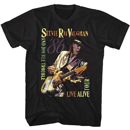 Live Alive Tour Stevie Ray Vaughan T-paita